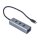i-tec® USB-Hub USB-C Metal 4-fach grau