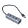 i-tec® USB-Hub USB 3.0 Metal 4-fach grau