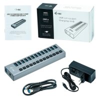 i-tec® USB-Hub USB 3.0 Charging 13-fach grau
