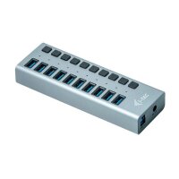 i-tec® USB-Hub USB 3.0 Charging 10-fach grau