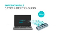 i-tec® USB-Hub USB 3.0 Charging 10-fach grau