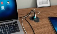 i-tec® Built-in Desktop Fast Charger Einbau-USB-Ladegerät schwarz, Kabellänge: 1,2 m, 96 Watt
