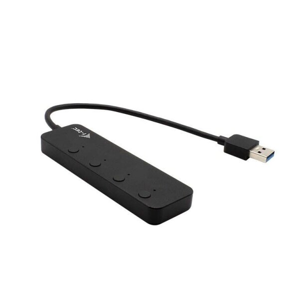 i-tec® USB-Hub USB 3.0 Metal 4-fach schwarz