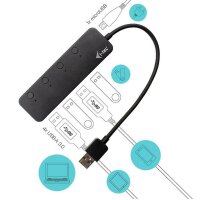 i-tec® USB-Hub USB 3.0 Metal 4-fach schwarz