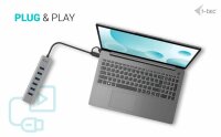 i-tec® USB-Hub USB-C/USB-A Charging Metal 7-fach grau
