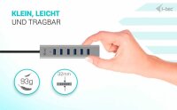 i-tec® USB-Hub USB-C/USB-A Charging Metal 7-fach grau
