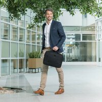 DICOTA Laptoptasche Eco Top Traveller BASE Kunstfaser schwarz D31671-RPET bis 44