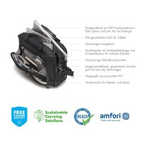 DICOTA Laptoptasche Eco Top Traveller PRO Kunstfaser schwarz D30845-RPET bis 44,0 cm (17,3 Zoll)