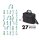 DICOTA Laptoptasche Eco Top Traveller PRO Kunstfaser schwarz D30845-RPET bis 44,0 cm (17,3 Zoll)