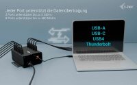 i-tec® USB-Hub USB-C/USB-A Metal Charging + data 10-fach schwarz