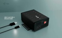 i-tec® USB-Hub USB-C/USB-A Metal Charging + data 10-fach schwarz