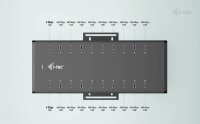 i-tec® USB-Hub USB-C/USB-A Metal Charging + data 20-fach schwarz
