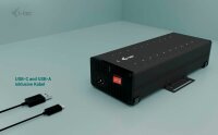 i-tec® USB-Hub USB-C/USB-A Metal Charging + data 20-fach schwarz