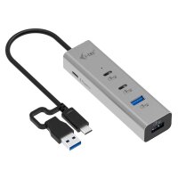 i-tec® USB-Hub Universal Charging Metal 4-fach grau