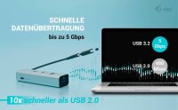 i-tec® USB-Hub Universal Charging Metal 4-fach grau