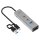 i-tec® USB-Hub Universal Charging Metal 4-fach grau