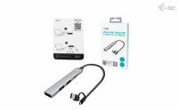 i-tec® USB-Hub USB-A/USB-C Metal  4-fach grau
