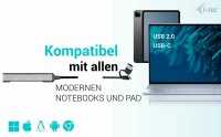 i-tec® USB-Hub USB-A/USB-C Metal  4-fach grau