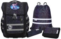 Mc®Neill Schulranzen-Set COMPACTO TRON Kunstfaser...
