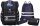 Mc®Neill Schulranzen-Set COMPACTO TRON Kunstfaser schwarz
