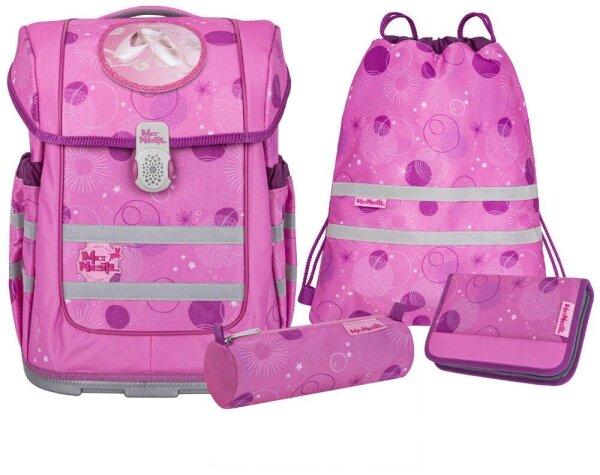 Mc®Neill Schulranzen-Set COMPACTO PINKY Kunstfaser pink