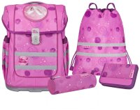 Mc®Neill Schulranzen-Set COMPACTO PINKY Kunstfaser pink