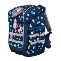 Mc®Neill Schulranzen-Set COMPACTO POLLY Kunstfaser blau