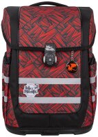 Mc®Neill Schulranzen-Set COMPACTO ZACK Kunstfaser rot