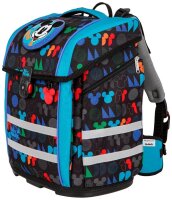 Mc®Neill Schulranzen-Set PERFECTO MICKEY MOUSE Kunstfaser schwarz/bunt bedruckt