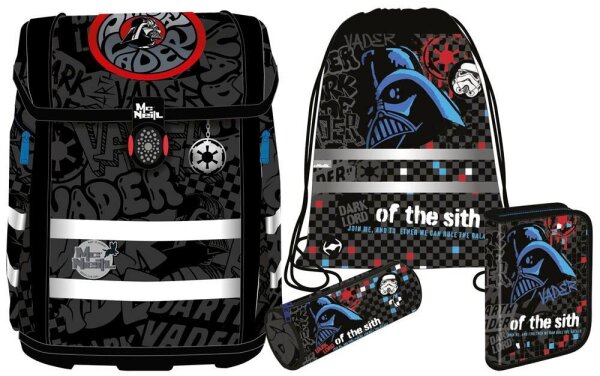 Mc®Neill Schulranzen-Set PERFECTO STAR WARS DARTH VADER Kunstfaser schwarz