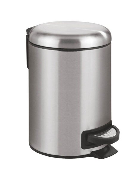WENKO Leman Kosmetikeimer 3,0 l silber, 1 St.
