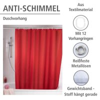 WENKO Duschvorhang rot 180,0 x 200,0 cm
