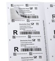 Deutsche Post 2,35 € Einschreibenmarken "Einwurf" 1850 selbstklebend, 10 St.