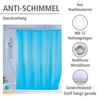 WENKO Duschvorhang blau 180,0 x 200,0 cm
