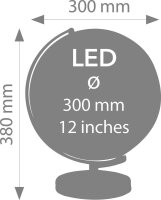 TROIKA® Leuchtglobus STELLAR LIGHT