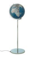 TROIKA® Leuchtglobus SOJUS LIGHT blau/silber
