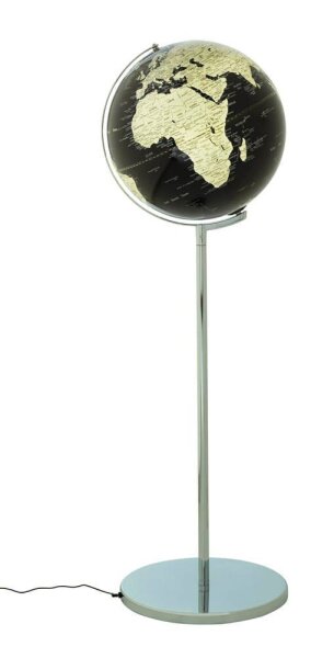 TROIKA® Leuchtglobus SOJUS LIGHT schwarz/silber