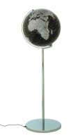 TROIKA® Leuchtglobus SOJUS LIGHT schwarz/silber