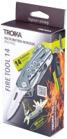 TROIKA® Multitool FIRE TOOL 14 TOL45/GY, Länge:...