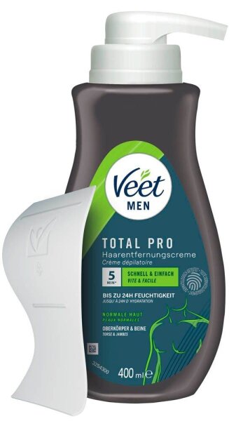 Veet Total Pro Men Enthaarungscreme 400,0 ml