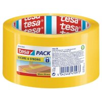 tesa Packband Secure & Strong gelb 50,0 mm x 50,0 m 1 Rolle