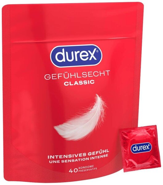 durex Kondome Gefühlsecht Classic, 40 St.