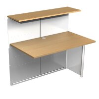 Kerkmann Anbautheke Genua gerade, buche, silber 116,0 x...