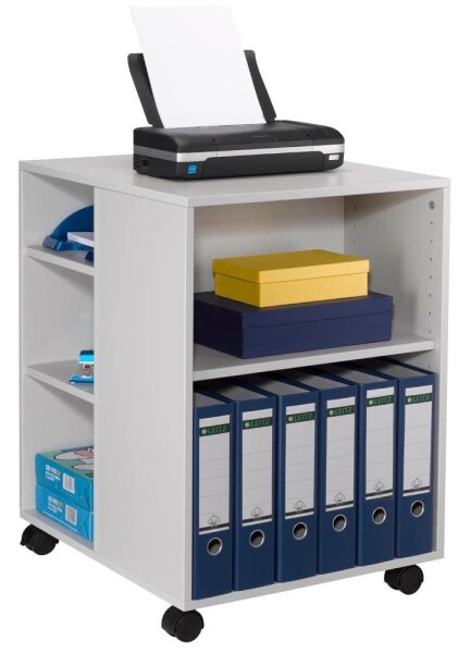 DURABLE Bürowagen grau 3 Ebenen 52,8 x 59,2 x 74,8 cm