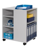 DURABLE Bürowagen grau 3 Ebenen 52,8 x 59,2 x 74,8 cm
