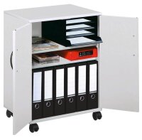 DURABLE Bürowagen grau 4 Ebenen 52,8 x 40,0 x 74,8 cm