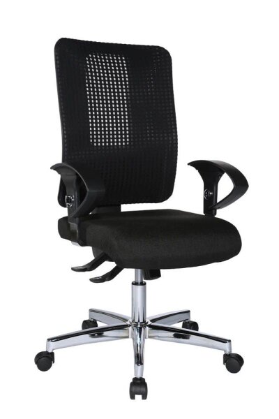 Topstar Bürostuhl Open XT (N), OX790U G200 Stoff schwarz, Gestell chrom