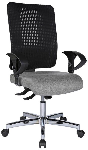 Topstar Bürostuhl Open XT (N), OX790U G230 Stoff grau, Gestell chrom
