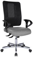 Topstar Bürostuhl Open XT (N), OX790U G230 Stoff grau, Gestell chrom