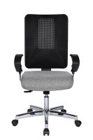 Topstar Bürostuhl Open XT (N), OX790U G230 Stoff grau, Gestell chrom